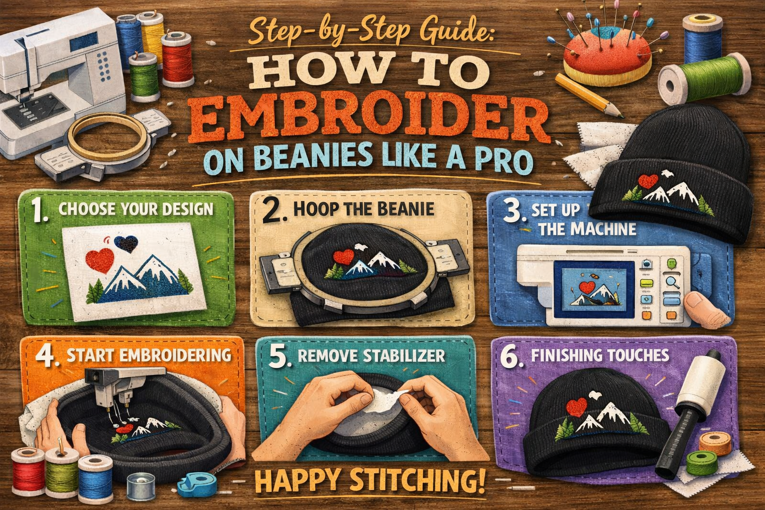 Step-by-Step Guide: How to Embroider on Beanies Like a Pro